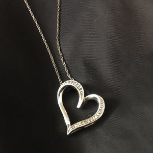 Diamond heart necklace